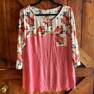 Floral Pink Women's Top